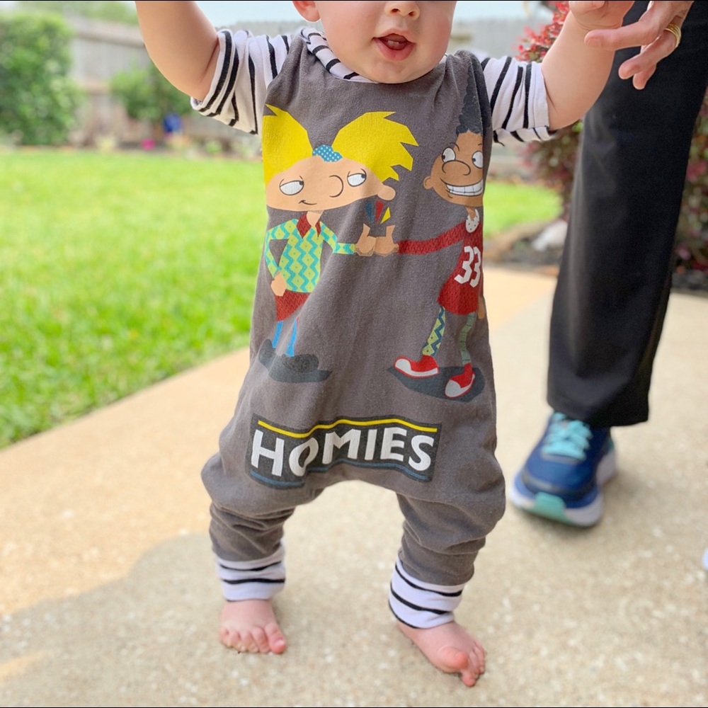 Hey Arnold jumpsuit hooded